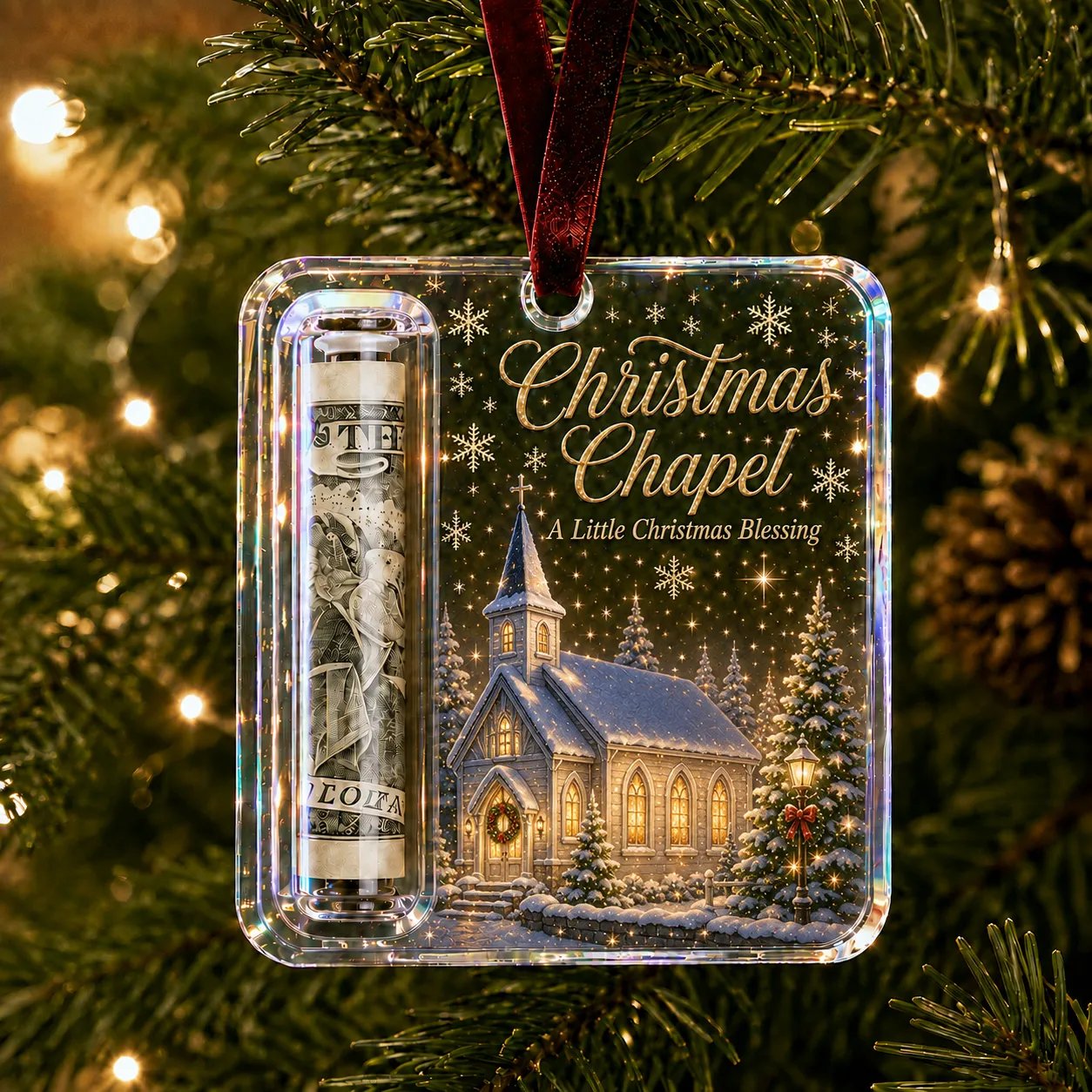 🔥Last Day 50% OFF - ✨🎄Christmas Cash Gift Holder Ornament