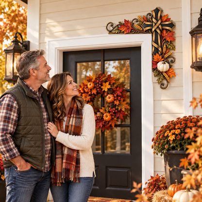 🍁Autumn Cross Door Topper