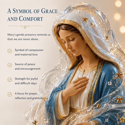 🔥HOT SALE🔥🙏Our Lady of Starlight Illuminated Prayer Statue | Religious Decor & Faith Gift✨