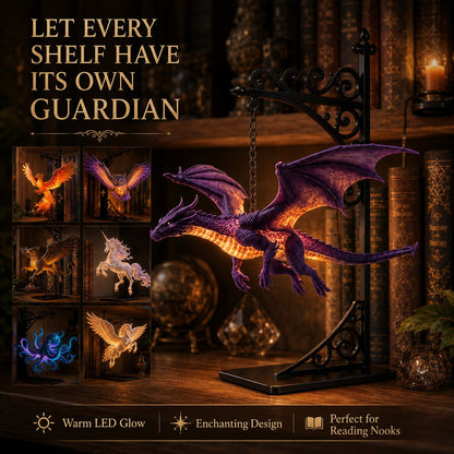 🔥Last Day 49% OFF -🏰Glowing Dragon Hanging Bookshelf Light