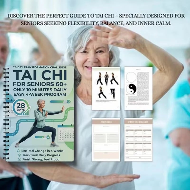 ☯️ 28-Day Tai Chi Practice Book for Beginners and Seniors