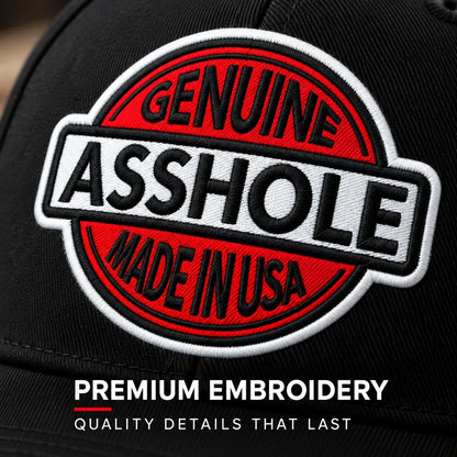 🔥Genuine Asshole Hat | Funny Embroidered Attitude Cap-Made by Jim