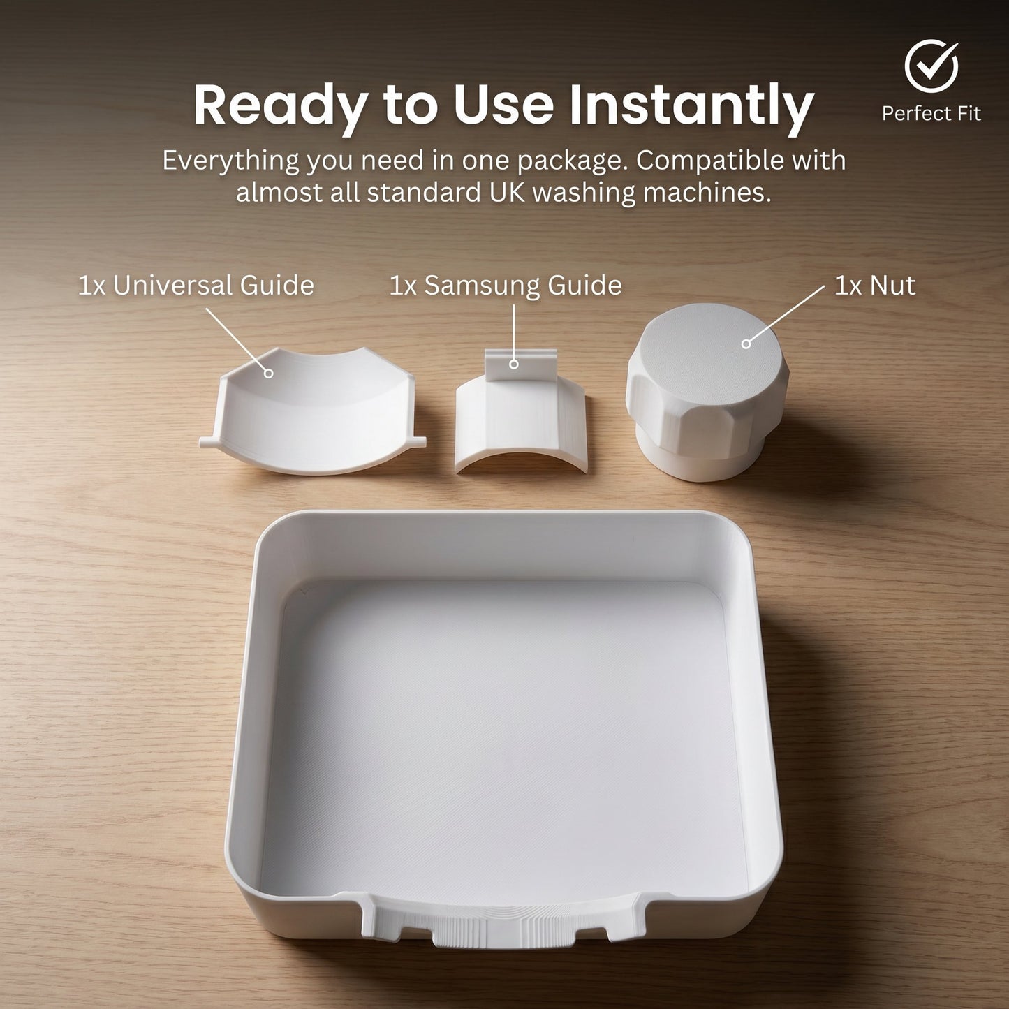 ✨🧺Keep Utility Room Floors Drier On Laundry Days - Washing Machine Drip & Drainage Tray💧