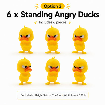 😠 Angry Duck Desk Figurine — Add a Tiny Attitude to Your Space! 🐥