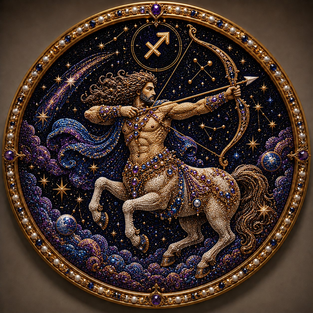 🔥LAST DAY 50% OFF - ♈12 Zodiac Signs Pearl Art Kit — The Perfect Personalized Gift for Astrology Lovers🌙