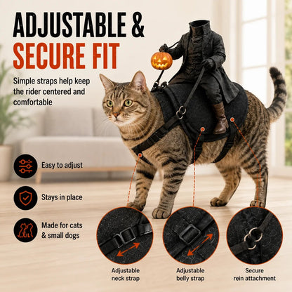 😺The Headless Horseman Rider™ Pet Costume🎃