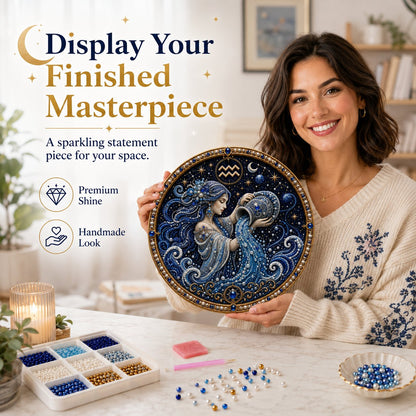 🔥LAST DAY 50% OFF - ♈12 Zodiac Signs Pearl Art Kit — The Perfect Personalized Gift for Astrology Lovers🌙