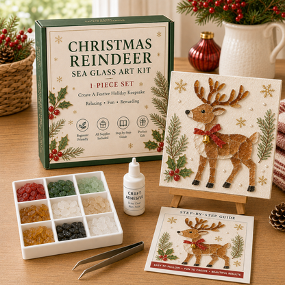 🔥Last Day 50% OFF - 🎄 Christmas Sea Glass Art Kit