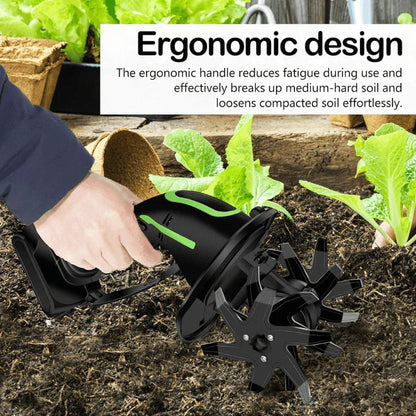 Zavrlygoods™ Multifunctional 2-in-1 Cordless Tiller & Cultivator with Telescopic Pole
