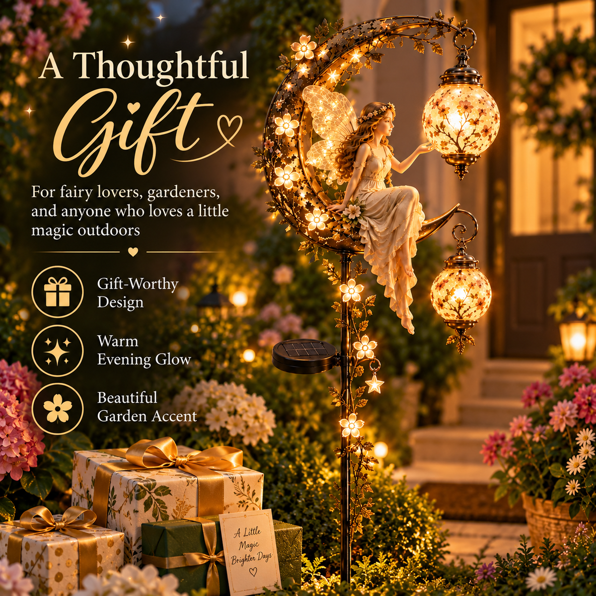 🧚‍♀️Last Day 49% OFF🌙 Moonlit Fairy Lantern™ – Solar Garden Stake Light ✨