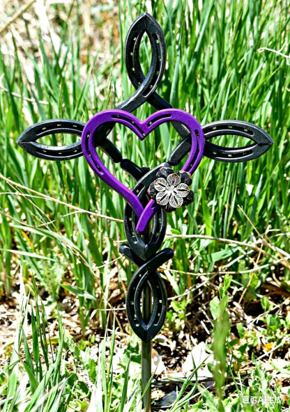 Blessed Horseshoe Cross with Heart - A Symbol of Faith, Protection, and Love That Endures (𝑱𝒐𝒓𝒅𝒂𝒏 𝑴𝒂𝒚𝒏𝒂𝒓𝒅 𝑯𝒂𝒏𝒅𝒎𝒂𝒅𝒆®)