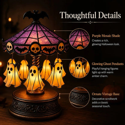 🔥 Hot Sale 50% OFF 🎠 Ghost Carousel Motion Night Light – Cozy Halloween Glow🎃