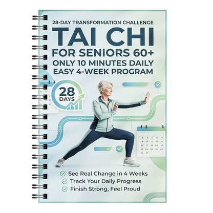 ☯️ 28-Day Tai Chi Practice Book for Beginners and Seniors