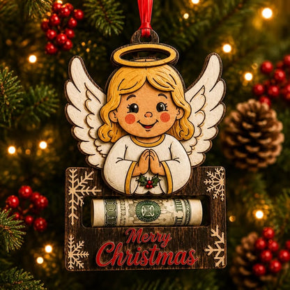 🎄 Wooden Christmas Cash Gift Keepsake Ornament™