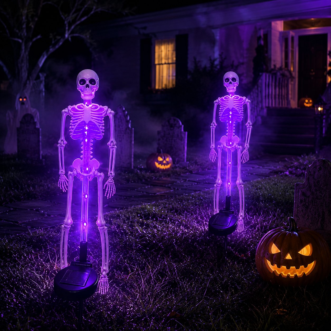 💀 Last Day 50% OFF – Solar Skull Garden Lights with Eerie Color-Changing Glow 🎃