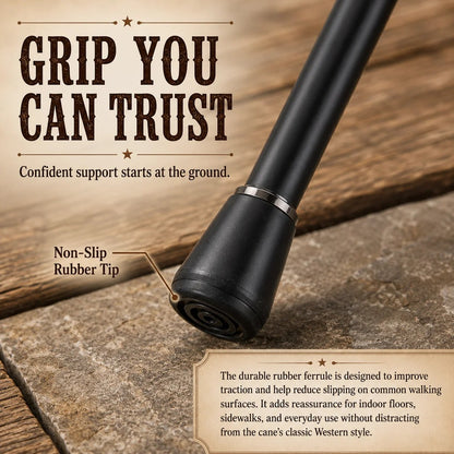 🤠 Vintage Western Walking Cane – Classic Cowboy-Inspired Walking Stick (📦Buy 2 Free Shipping)