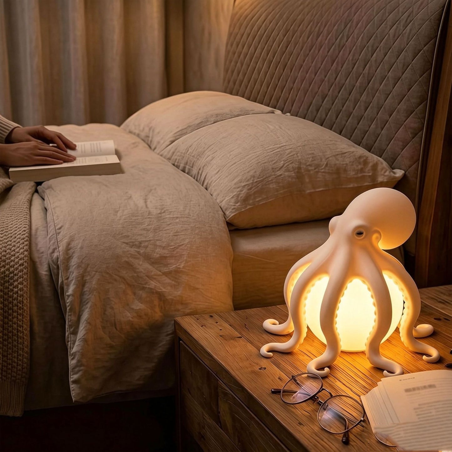 🎁🎉Last Day 49%OFF🌟🐙 Ocean Sculpture Octopus Ambient Table Lamp