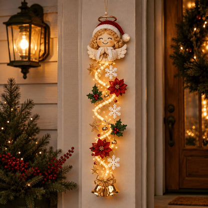 ⏳ Last day! 53% OFF – 🎅MerryCascade™ Glowing Christmas Door Hanger