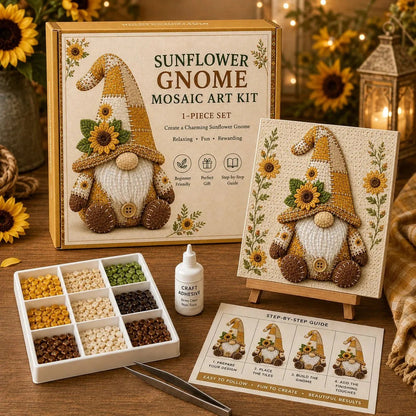 🔥HOT SALE 49% OFF -  🌸Gnome Mosaic Art Kit – Create Your Own Charming Handmade Masterpiece