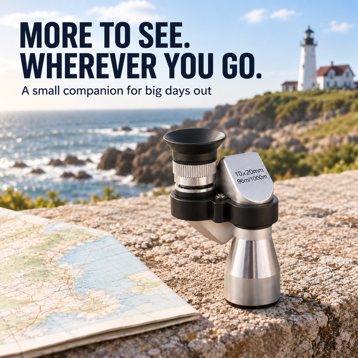🏅🔭 10×20 Mini Monocular Phone Telescope – Pocket Long-Distance Viewer with Adjustable Smartphone Clip