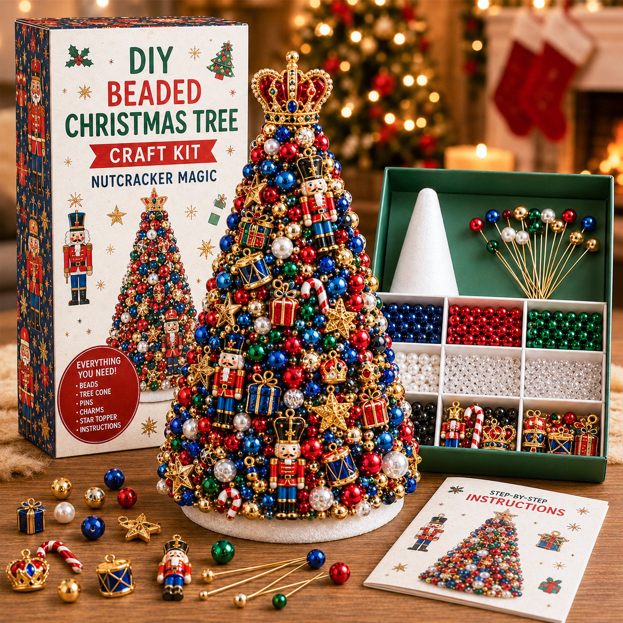 🔥Last Day 49% OFF - 🎄✨ DIY Beaded Christmas Tree Craft Kit(📦Buy 3 Free Shipping)