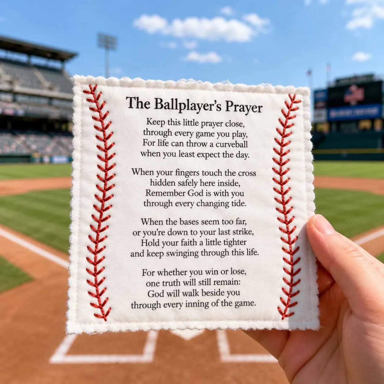 ⚾ Last Day 50% OFF - Baseball Prayer Pocket Quilt