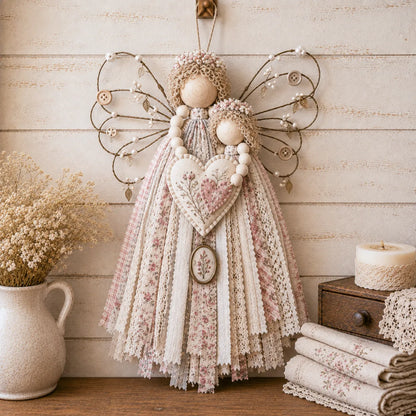 🔥LAST DAY 50% OFF - 🪽 Angel Fabric Hanging DIY Kit - Stitch a Little Blessing That Stays Forever