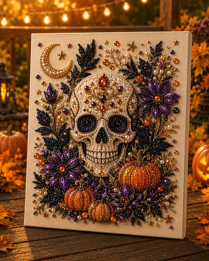 Halloween Pearl Art DIY Kit – Turn Tiny Pearls into Spooky-Cute Magic