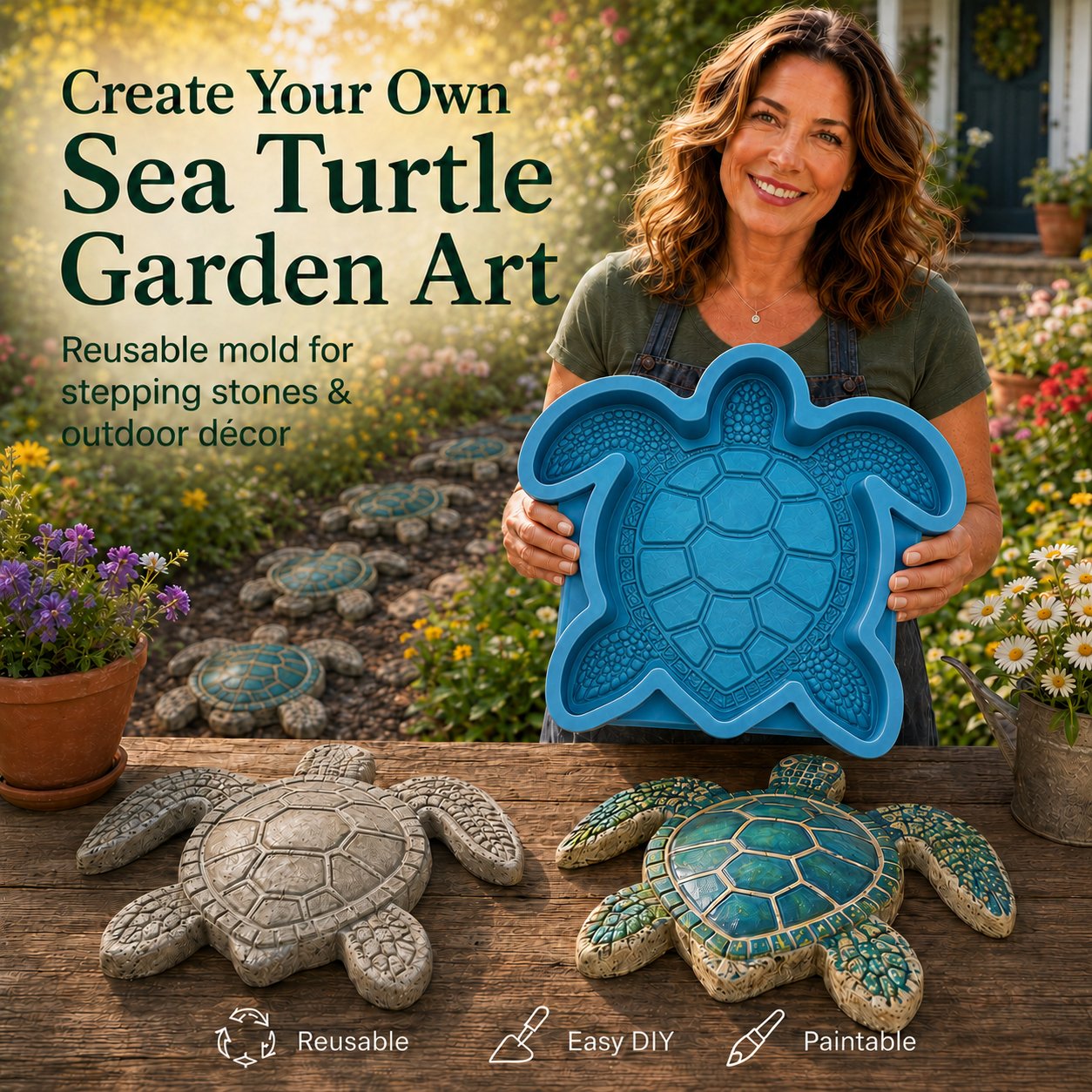 💥 LAST DAY 49% OFF - 🌊 Reusable Ocean Theme Garden Art Mold – Make Your Garden Truly One of a Kind (📦Buy 2 Free Shipping)