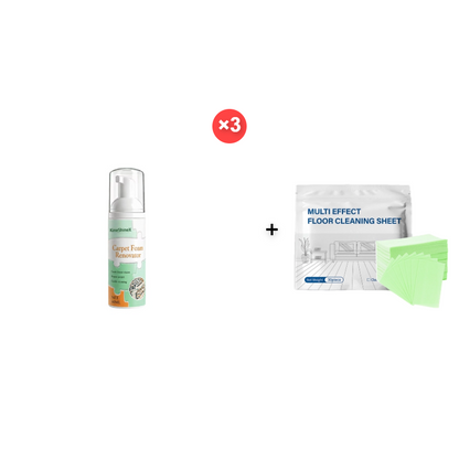 🔥Limited Time Promotion 50% OFF🔥Waterless Carpet Foam Stain Remover with Towel