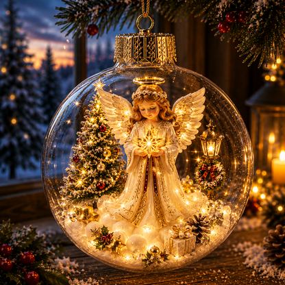 🔥Limited time 70% OFF -✨🎄 Glowing Christmas Story Ornament – Light-Up Mini Holiday Scene