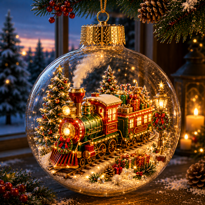 🔥Limited time 70% OFF -✨🎄 Glowing Christmas Story Ornament – Light-Up Mini Holiday Scene