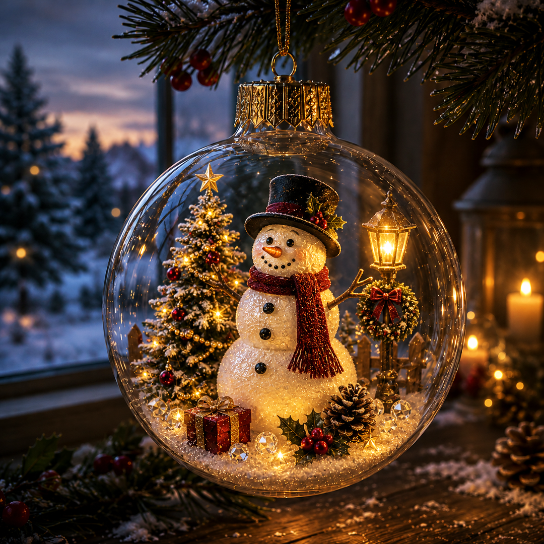 🔥Limited time 70% OFF -✨🎄 Glowing Christmas Story Ornament – Light-Up Mini Holiday Scene