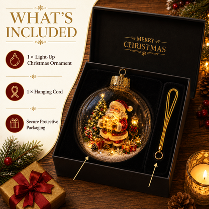🔥Limited time 70% OFF -✨🎄 Glowing Christmas Story Ornament – Light-Up Mini Holiday Scene