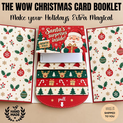 ⏰LAST DAY 49% OFF - 2026 New🎅🎁 Waterfall Christmas Gift Card Booklet 💳✨