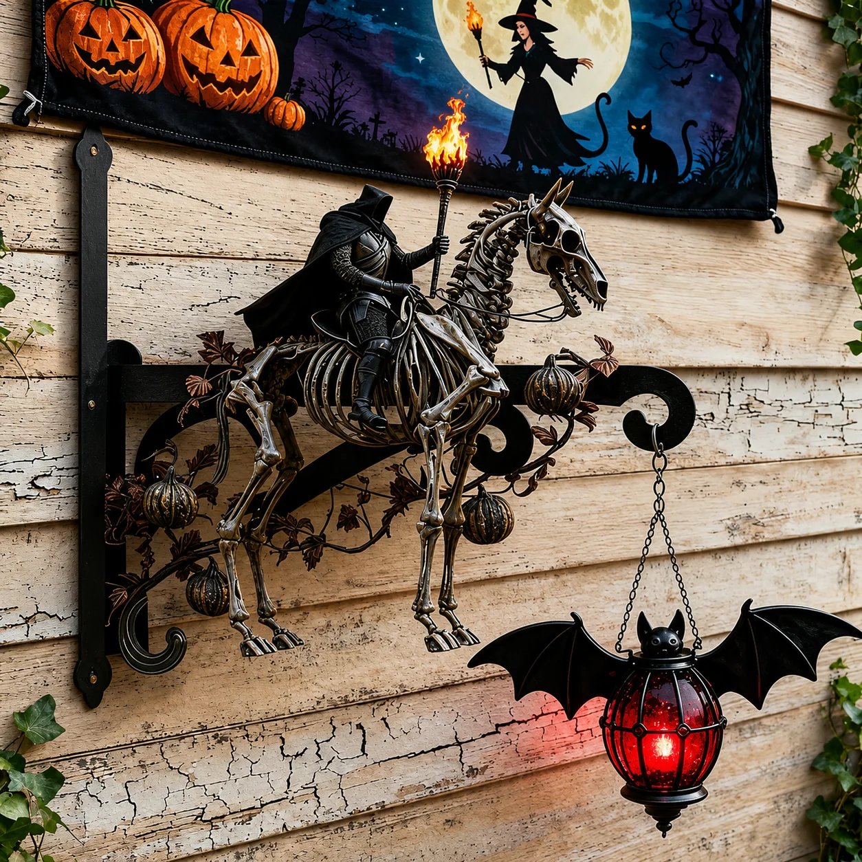 🔥HOT SALE🔥Halloween Decorative Wall Hook - Spooky Outdoor Metal Hanger For Porch & Garden Decor