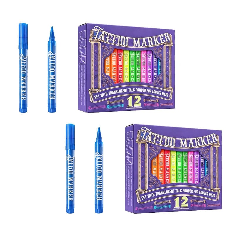 🔥HOT SALE - 49% OFF🎁✨Glow Party Tattoo Pens