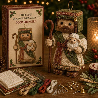 🔥HOT SALE🔥⏳ Last Day 49% OFF – ✝️ Beginner-Friendly DIY Christian Block Figure Patchwork Ornament Kit Collection | Complete Kit with Pre-Cut Fabrics, Padded Ornament Form & Step-by-Step Guide Included 💕