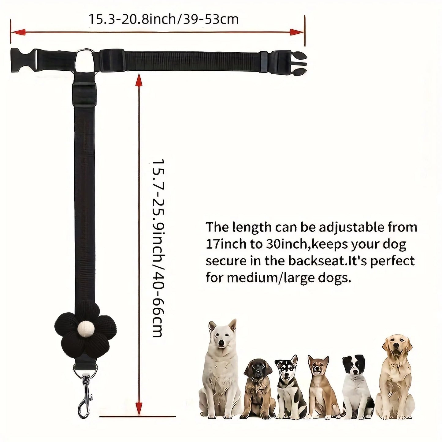 🔥BUY 1 GET 1 FREE 🔥Enjoy Stress-Free Drives with Your Pup: 2-Pack Dog Travel Safety Belts 🐶🚗