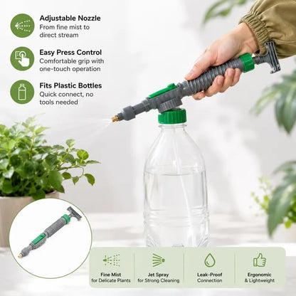 2PCS Reusable Bottle Sprayer Nozzle – Plant Watering & Cleaning Tool