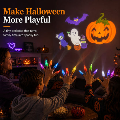 🎉🎃 Halloween Finger Projector Lights – Mini Pattern Projector