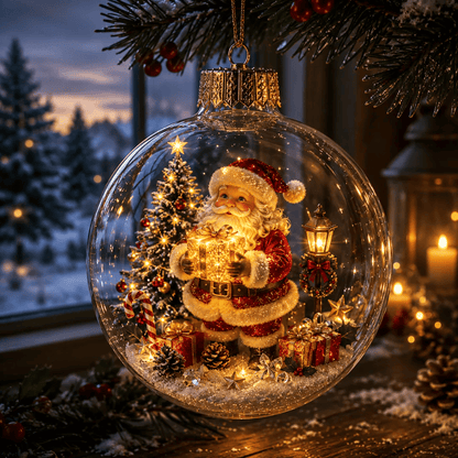 🔥Limited time 69% OFF -✨🎄 Glowing Christmas Story Ornament – Light-Up Mini Holiday Scene