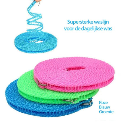 🔥Clothesline for Outside, Adjustable Clothes line,Windproof Clothesline with Hooks, Indoor and Outdoor Laundry and Drying Lines,Ideal Camping & Travel Essentials