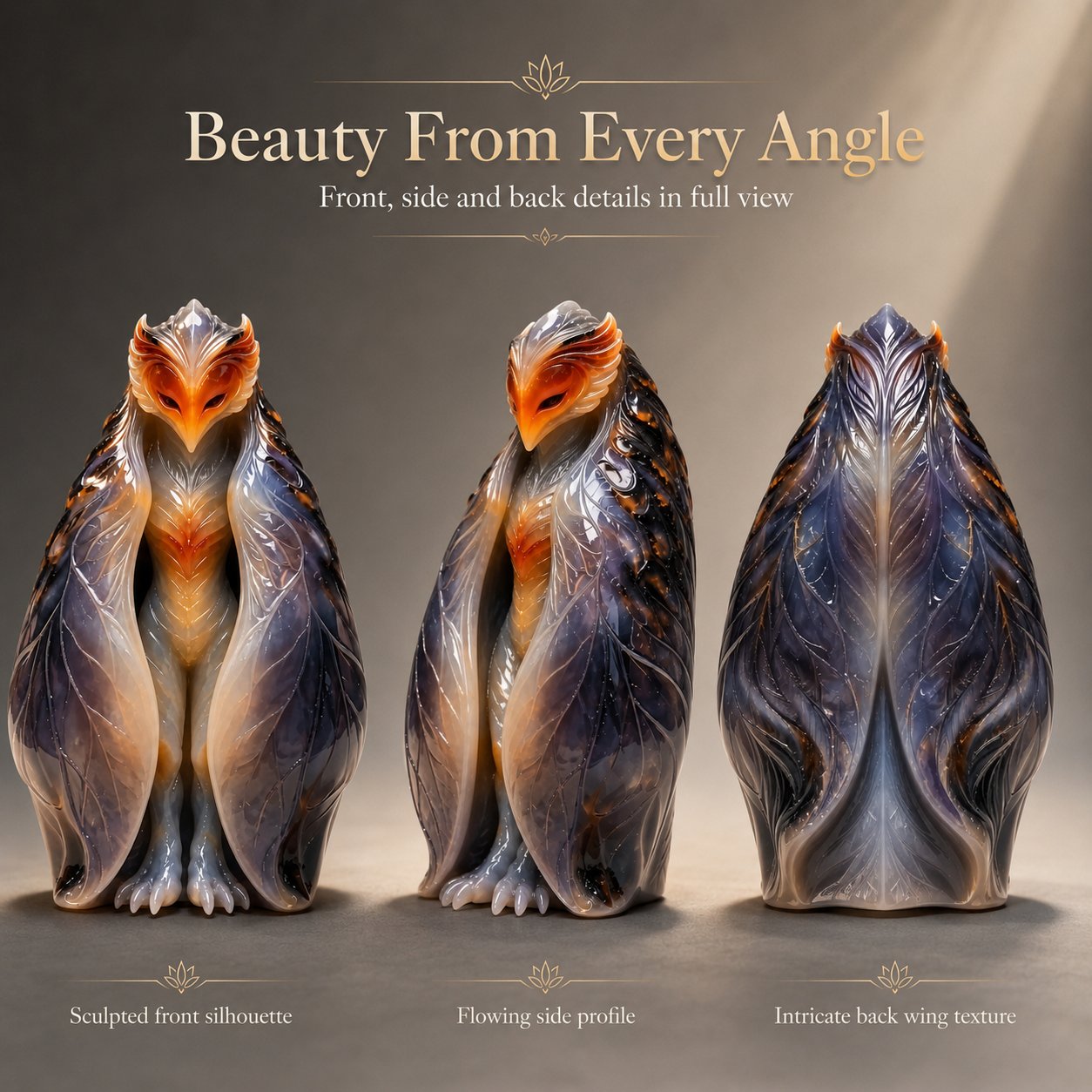💥 LAST DAY 57% OFF - Handcrafted Natural Stone Cicada-Winged Fairy – Truly One of a Kind
