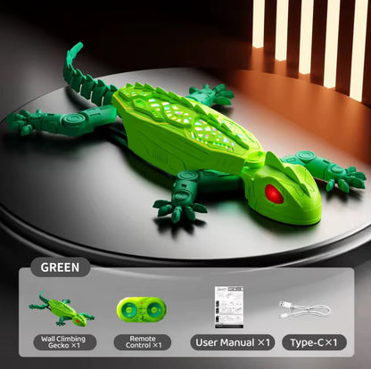 🦎Gecko Rush Remote Control Wall Climbing Lizard Toy — Ceiling & Floor Crawler