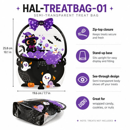 🎃 Halloween Zip-Top Treat Bags