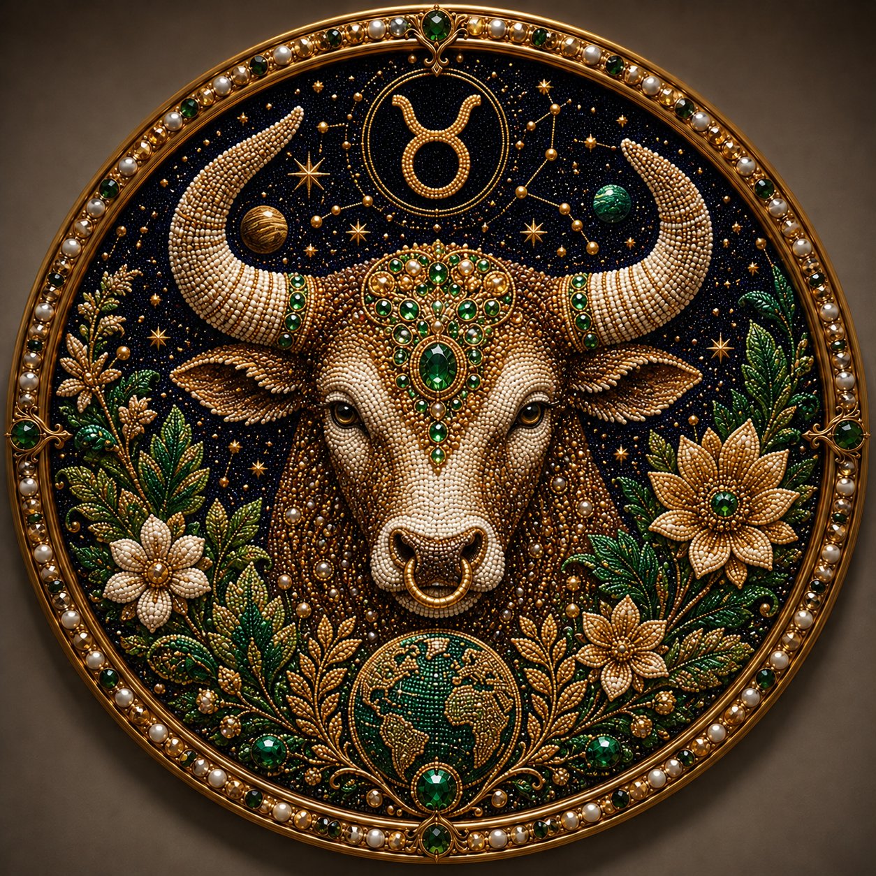 🔥LAST DAY 50% OFF - ♈12 Zodiac Signs Pearl Art Kit — The Perfect Personalized Gift for Astrology Lovers🌙