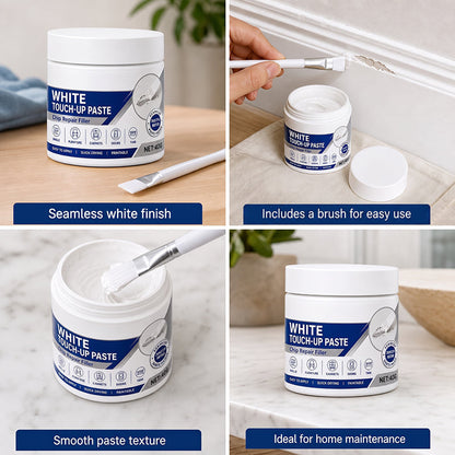 White Furniture Touch-Up Paste with Brush