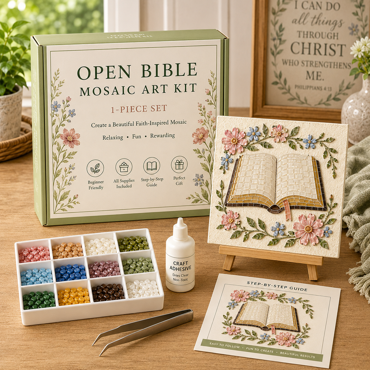 ✝️ Christian Sea Glass Art Kit