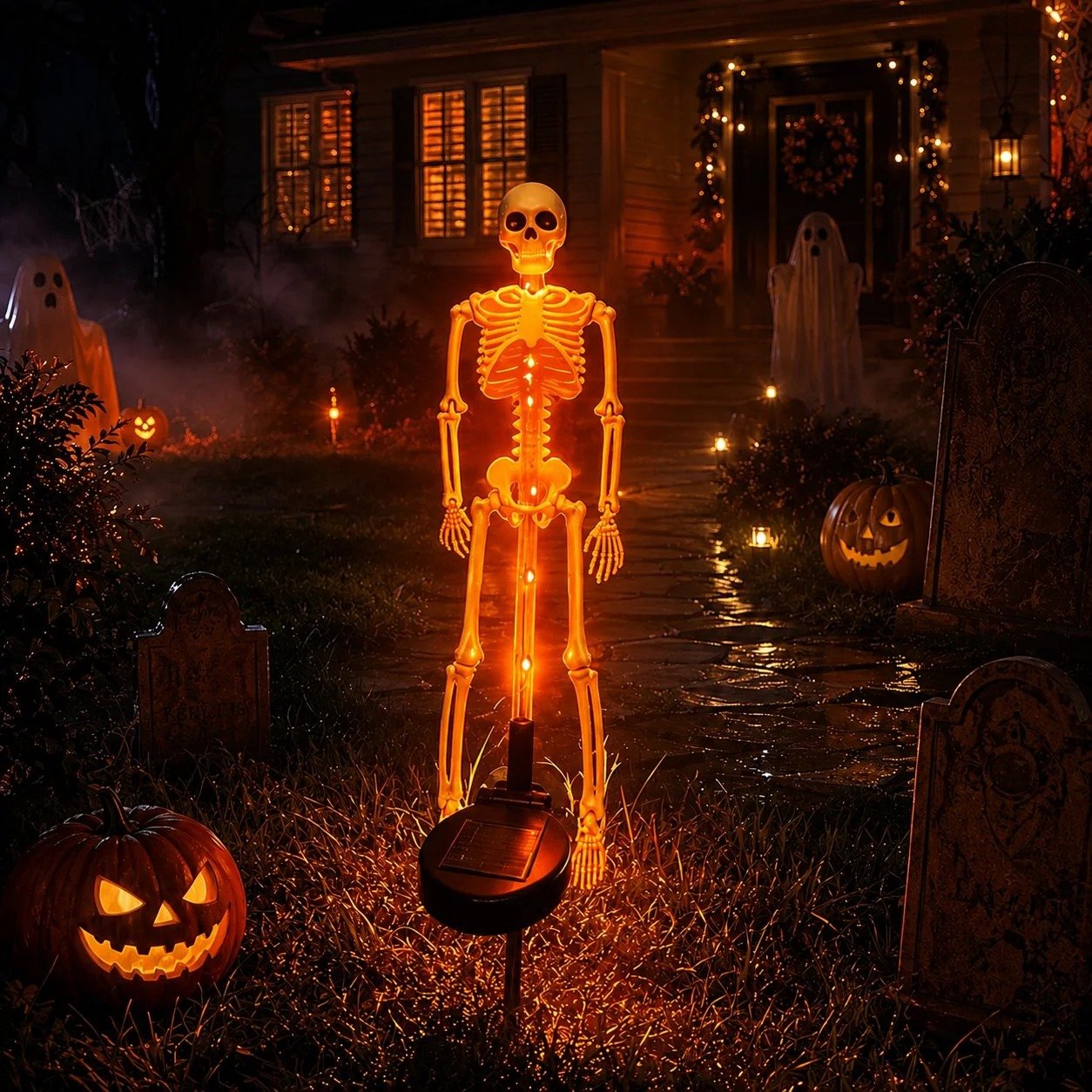 🔥Hot Sale - 49% OFF🎉Solar Skeleton YardStake